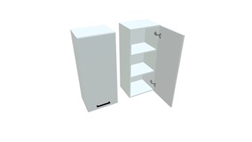 Навесной кухонный шкаф В9 40, Белое гладкое Ламарти/Белый в Липецке