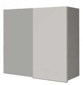 Кухонный навесной шкаф ВУП 760 Белое гладкое Ламарти/Антрацит в Липецке