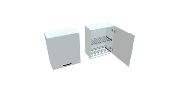 Кухонный шкаф ВС7 60, Белое гладкое Ламарти/Белый в Липецке