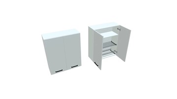 Кухонный шкаф ВС9 80, Белое гладкое Ламарти/Белый в Липецке