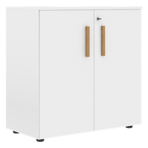 Шкаф широкий низкий с малыми дверцами FORTA Белый FLC 80.1(Z) (798х404х801) в Липецке