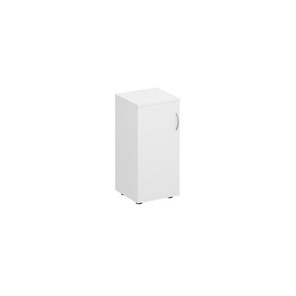 Шкаф для документов низкий узкий закрытый Комфорт КФ, белый премиум (40x38x84) К.508 ДШ в Липецке