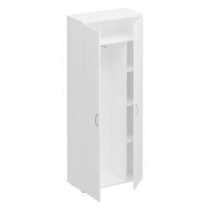 Шкаф для одежды с дополнением Комфорт КФ, белый премиум (80x38x200) К.531 ДШ в Липецке