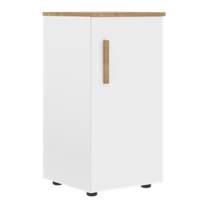 Низкий шкаф колонна с правой дверью FORTA Белый-Дуб Гамильтон FLC 40.1 (R) (399х404х801) в Липецке