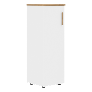 Шкаф колонна средний с левой дверью FORTA Белый-Дуб Гамильтон  FMC 40.1 (L) (399х404х801) в Липецке