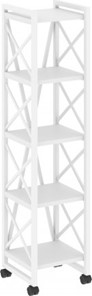 Стеллаж мобильный Loft VR.L-MST.K-5.4, Белый/Белый металл в Липецке
