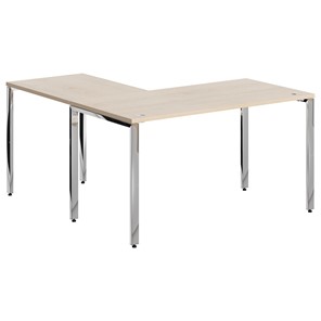 Письменный угловой  стол для персонала правый XTEN GLOSS  Бук Тиара  XGCT 1415.1 (R) (1400х1500х750) в Липецке