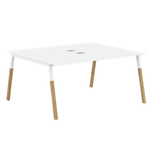 Переговорный стол FORTA Белый-Белый-Бук FWST 1513 (1580x1346x733) в Липецке