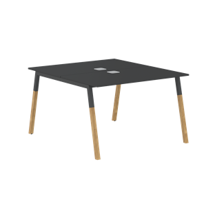 Стол для переговоров FORTA Черный Графит-Черный Графит-Бук  FWST 1113 (1180x1346x733) в Липецке