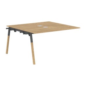 Переговорный стол FORTA Дуб Гамильтон-Черный графит-Бук FIWST 1313 (1380х1346х733) в Липецке