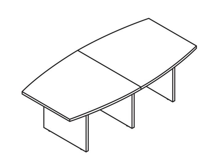 Стол для переговоров MORRIS TREND Антрацит/Кария Пальмираа MCT 2412.1 (2400x1200x750) в Липецке - изображение 1