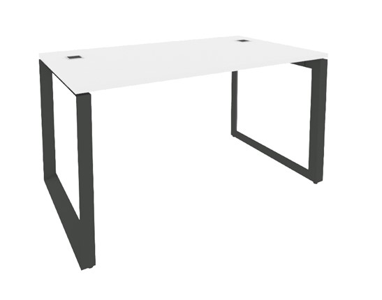 Стол на металлокаркасе O.MO-SRR-3.8, Антрацит/Белый в Липецке - изображение