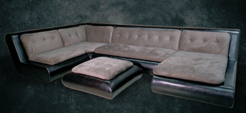 П-образный диван Эвелина со столом-пуфом в Липецке - предосмотр