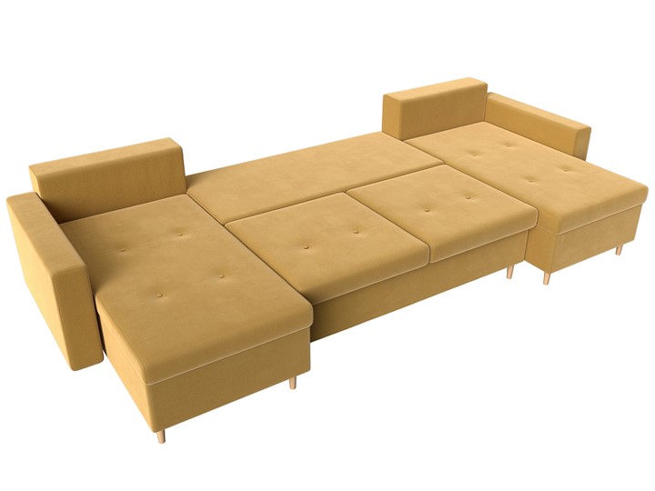 Большой П-образный диван Белфаст, Желтый (Микровельвет) в Липецке - изображение 2