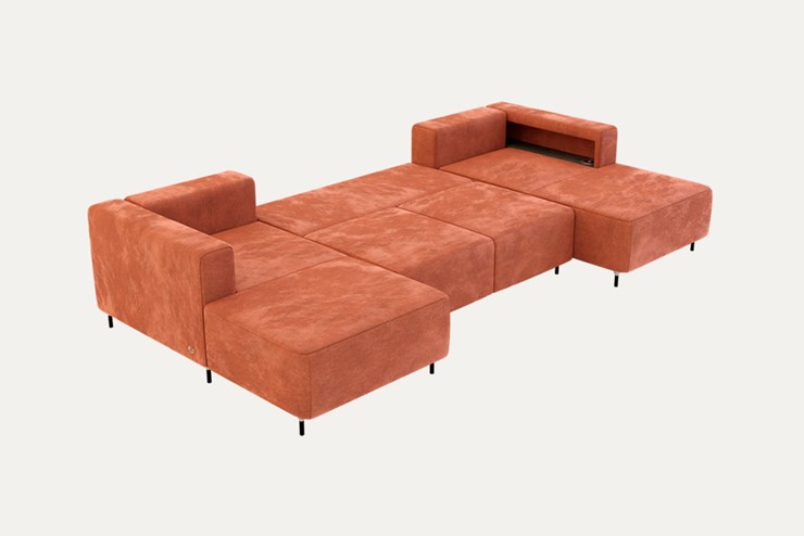 П-образный диван P-0-M П ( П1+Д5+Д2+Д5+П1) в Липецке - изображение 1