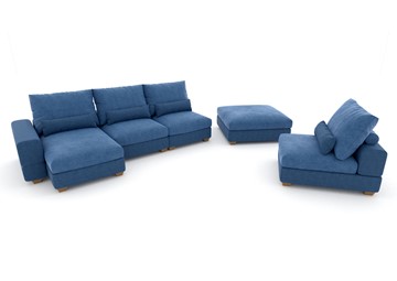 П-образный диван V-10-M П (П1+Д4+Д2+УС+ПС), Memory foam в Липецке - предосмотр 2