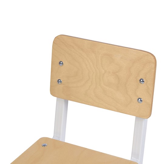 Детский стул POLINI Kids City S Ученик, 2 гр. Белый-дуб пастельный в Липецке - изображение 4