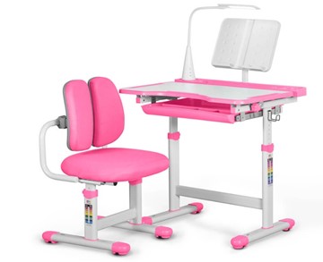 Комплект из растущего стола и кресла Mealux EVO BD-23 Pink в Липецке