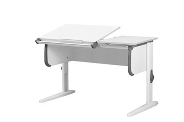 Детский стол-трансформер 1/75-40 (СУТ.25) белый/белый/Серый в Липецке - изображение 1
