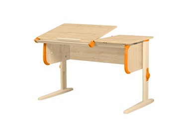 Растущий стол 1/75-40 (СУТ.25) Бежевый/Бежевый/Оранжевый в Липецке