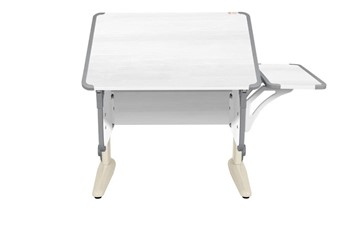 Детский стол-трансформер 4/75 (СУТ.41) + Polka_b 4/550 Рамух белый/бежевый/серый в Липецке