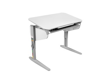 Детский стол-трансформер 5/100 (СУТ. 46) Белый/Серый/Серый с лотком в Липецке