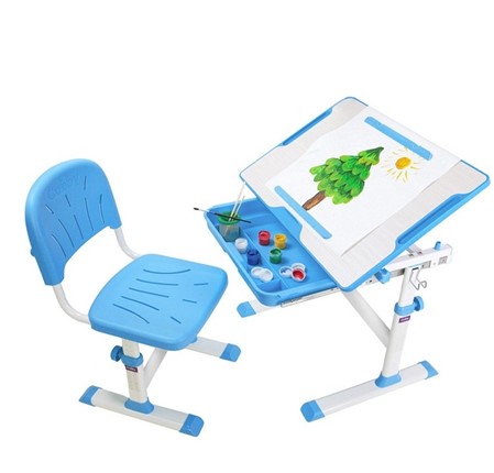 Растущая парта + стул Karo Blue в Липецке - изображение