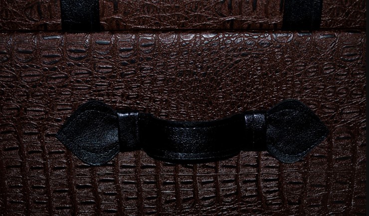 Пуфик "Аллигатор" коричневый, иск. кожа в Липецке - изображение 4