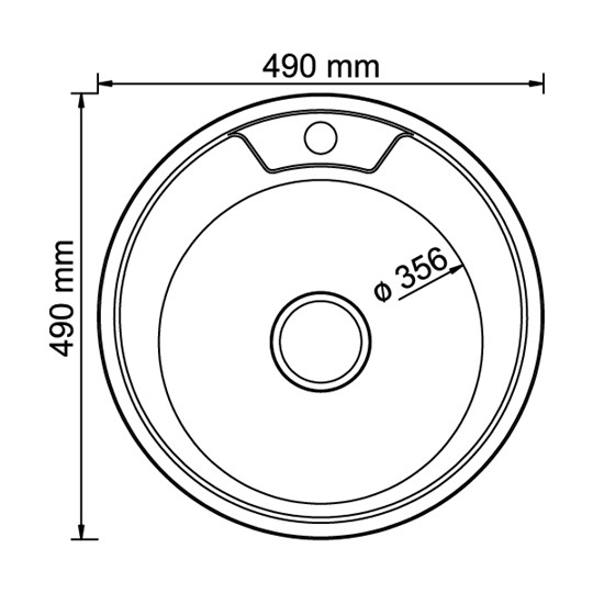 Мойка круглая D-490 в Липецке - изображение 1
