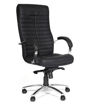 Кресло офисное CHAIRMAN 480 Экокожа премиум черная в Липецке - изображение