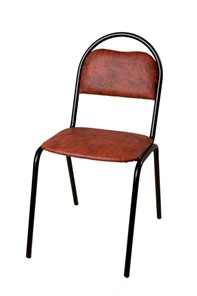 Офисный стул Стандарт СРП-033 Эмаль коричневый кожзам в Липецке
